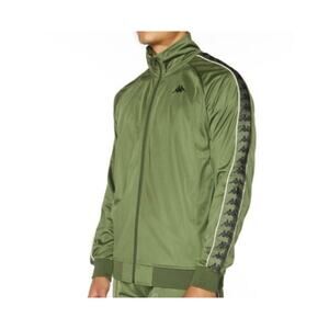 Men Kappa Track Jacket Small Slim Fit 222 Banda Annistonu Green Soccer European